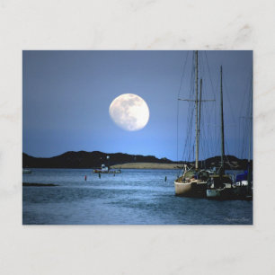 Moon Light Harbour Postkarte