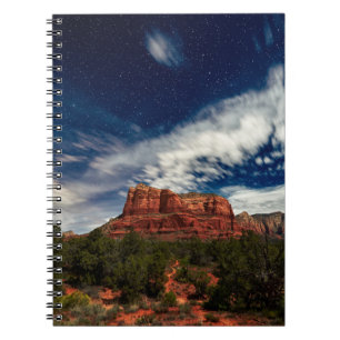 Moon Light über Sedona, Arizona Notizblock