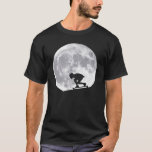 Moon longboarding T-Shirt<br><div class="desc">Moon-Langboard-Design</div>