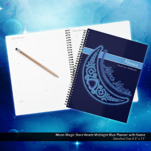 Moon Magic Stars Herz Liebe Planer