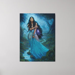 Moon Maiden Leinwanddruck