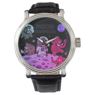 MOON MAMMOTHS lustig Armbanduhr