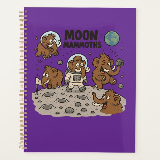MOON MAMMOTHS lustig Planer (Vorderseite)