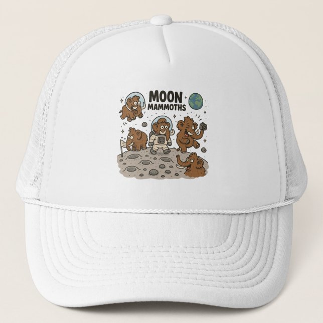 MOON MAMMOTHS lustig Truckerkappe (Vorderseite)
