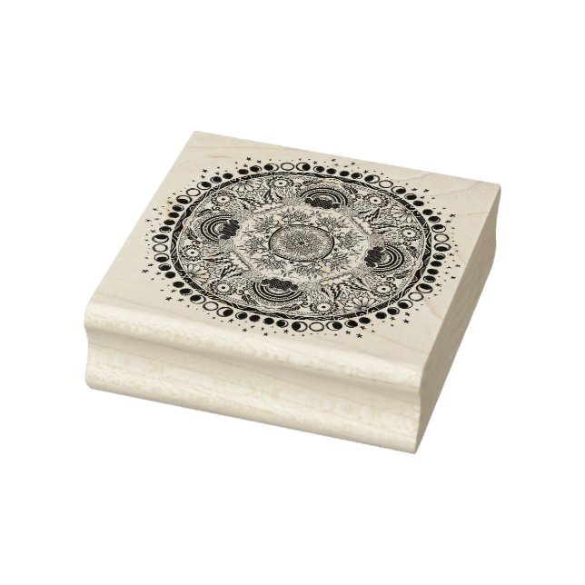 Moon Mandala MoonChild Yoga Gummistempel (Stempel)