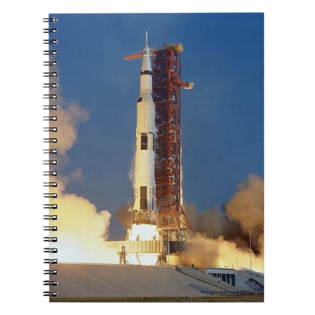 Moon Mission Spacecraft Ground View Notebook Notizblock (Vorderseite)