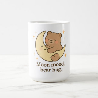 Moon Mood Bear Hug Tasse Niedlich Gemütliches ästh