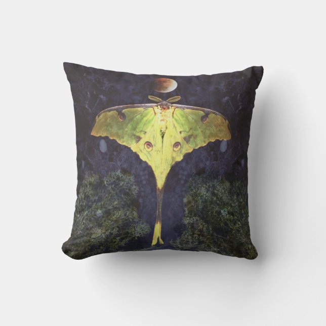 Moon Moth Pillow Kissen (Vorderseite)