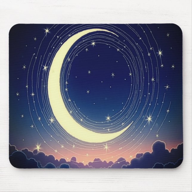 Moon Mouse Pad - Zauberhafte Schreibtischausstattu Mousepad (Vorne)