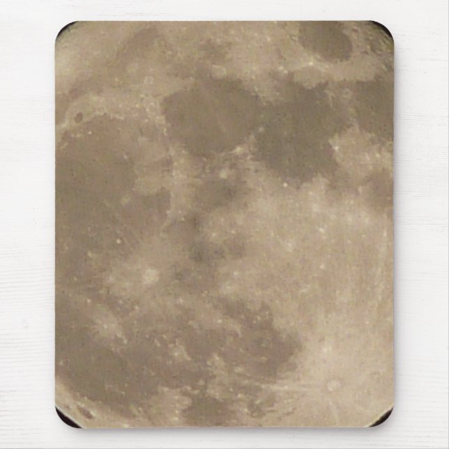 Moon Mousepad Astrologie Vollmond Computergeschenk (Vorne)