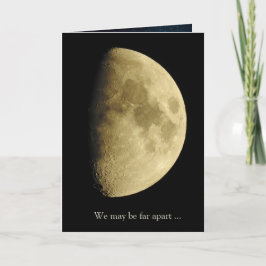 Moon Nah Up Foto, einsam ohne Sie Karte