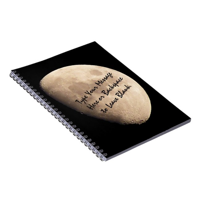 Moon Notebook Custom Moon Journal Note Sketch Book Notizblock (Rechte Seite)