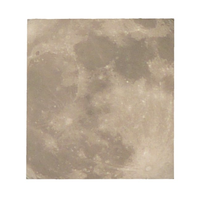 Moon Notepad Full Moon Notepads Fun Moon Geschenke Notizblock (Vorderseite)