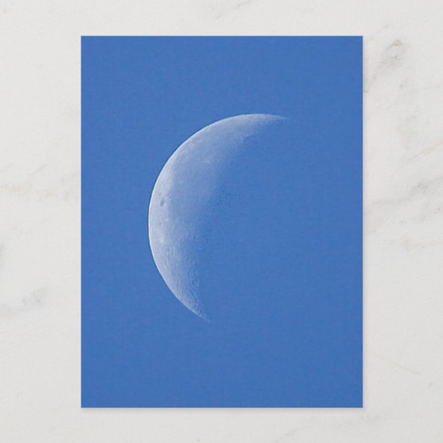 Moon on Blue Sky Postkarte (Vorderseite)