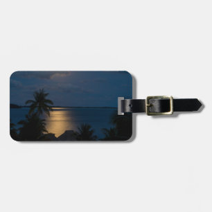 Moon on bora bora gepäckanhänger
