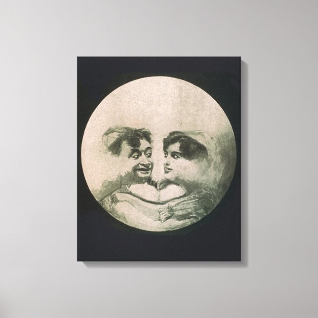 Moon Optical Illusion Leinwanddruck (Vorderseite)
