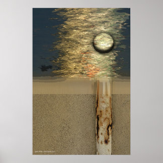 Moon Over Birch von Gregory Gallo Poster