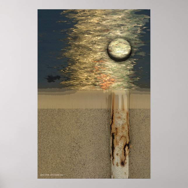 Moon Over Birch von Gregory Gallo Poster (Vorne)