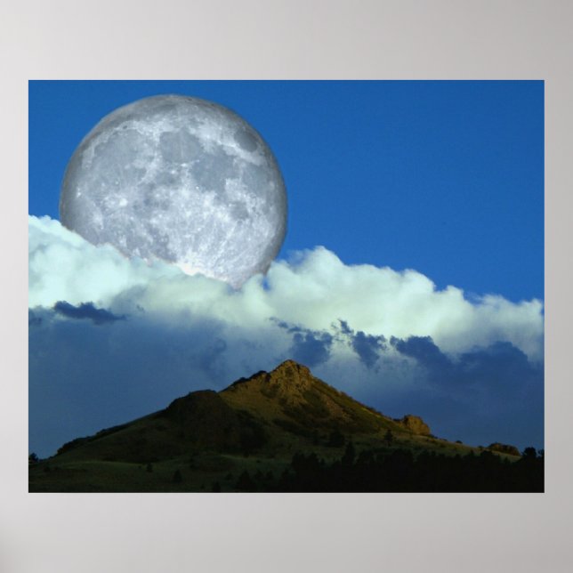 Moon Over Colorado Poster (Vorne)