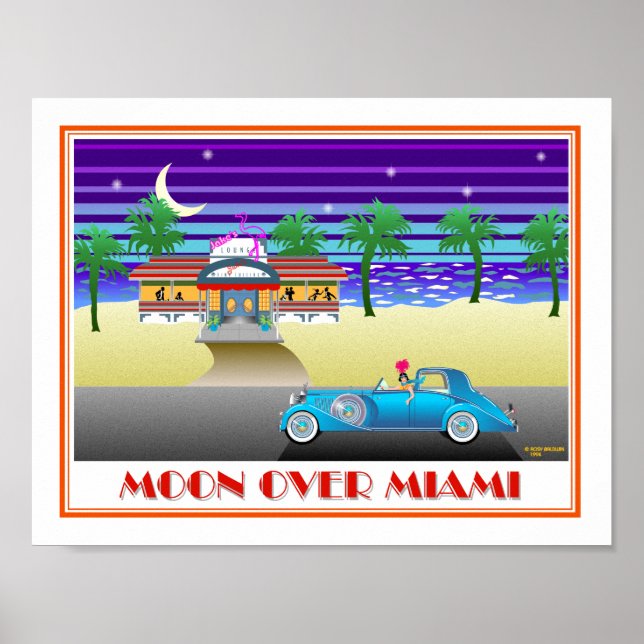 Moon Over Miami Poster (Vorne)