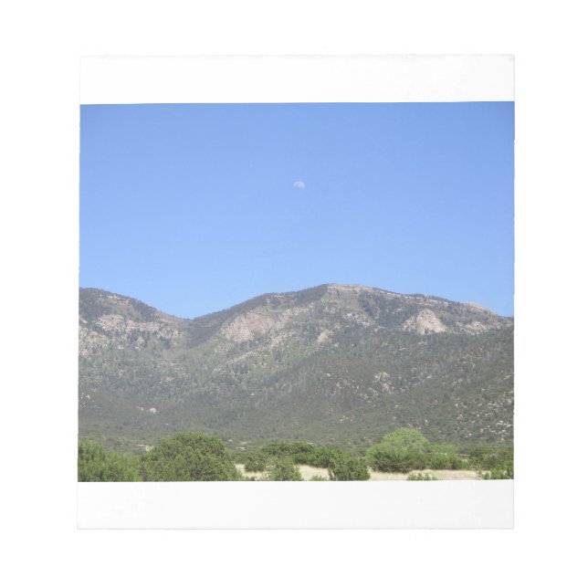 Moon Over Sandia Mountains Notizblock (Vorderseite)