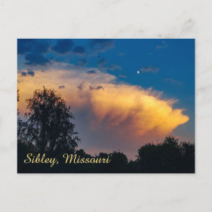 Moon over Storm Cloud Postkarte