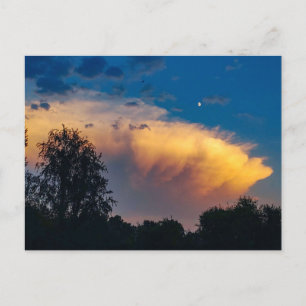 Moon over Storm Cloud Postkarte