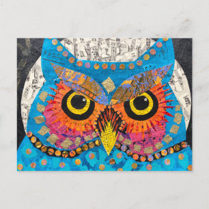 Moon Owl Postkarte