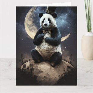 Moon Panda Bear Karte