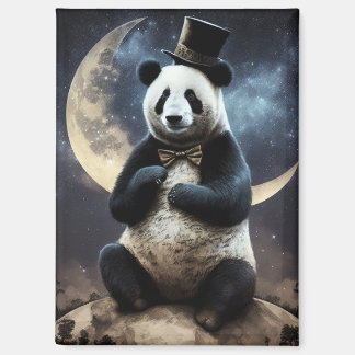 Moon Panda Bear Magnet