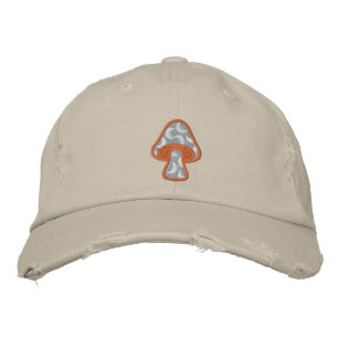 Moon Pattern Mushroom Bestickte Baseballkappe