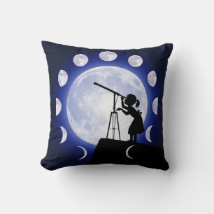 Moon Phase Astronomie Kissen. Kissen