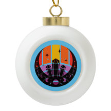 Moon Phase Gemstone Stars Sunset