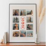 Moon Phase Verlobung Foto Collage Poster<br><div class="desc">Feiern Sie Ihre Liebe mit diesem minimalistischen Mondphasen-Foto Collage Poster. Mit neun individuell anpassbaren Foto-Slots, die ein traumhaftes Mondphasen-Design umgeben, ist es eine ideale Möglichkeit, Ihre Reise gemeinsam zu zeigen. Das Motiv des Mittelmondes lautet "Liebe zum Mond und zurück" - eine romantische himmlische Touch. Ideal als Verlobung, Schlafzimmerdekor oder Hochzeitsgeschenk....</div>