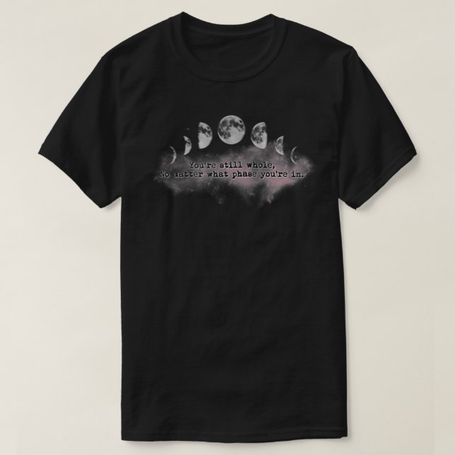 Moon Phase Zip T-Shirt (Design vorne)