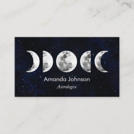 Moon Phases Astrologie Yoga Holistic Healer Visitenkarte