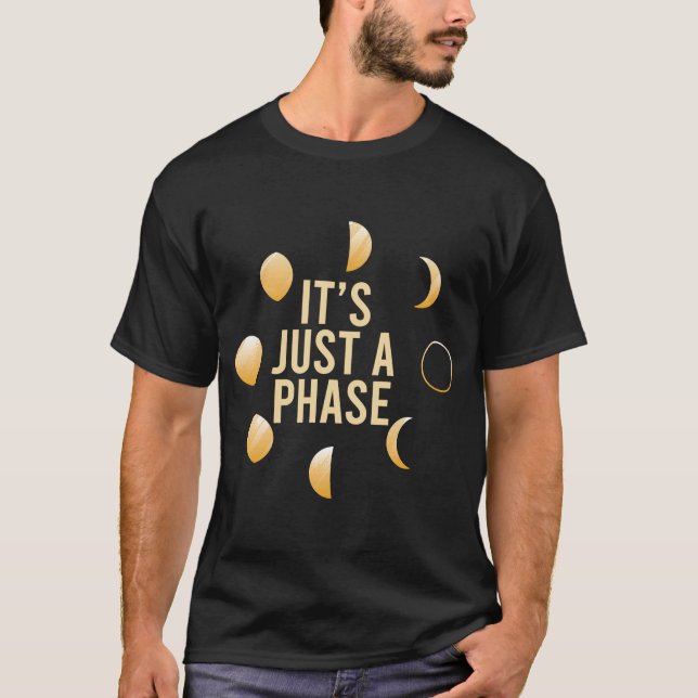 Moon Phases Astronomen Astronomen Spirituelle Psyc T-Shirt (Vorderseite)