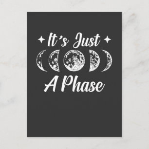 Moon Phases Astronomie Earth Solar System Planet Postkarte