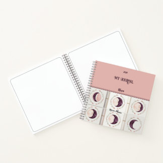 Moon Phases Journal und Sketchbook Notizbuch