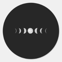 Moon Phases Lunar Gothic Goth Witchy Wicca Grunge