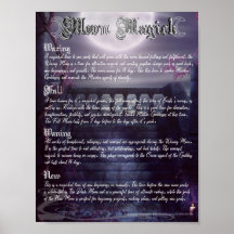 Moon Phases Magick Wiccan Book of Shadows