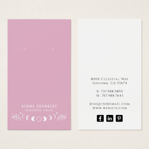 Moon Phases Pink Earring Juwelierkarten