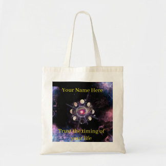 Moon Phases Tote Bag – Sacred Geometry & Personal Tragetasche