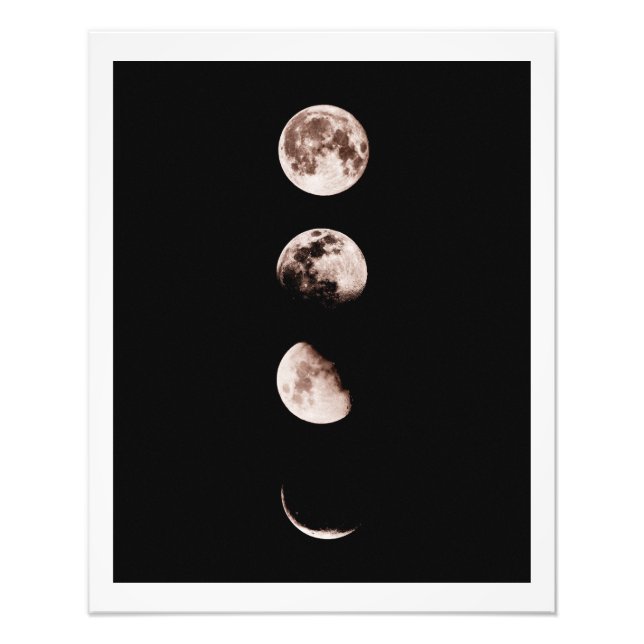 Moon Phases Wall Art – Celestial Home Decor Fotodruck (Vorne)