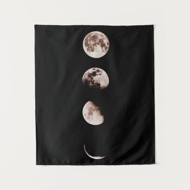 Moon Phases Wall Art – Celestial Home Decor Wandteppich (Vorderseite)