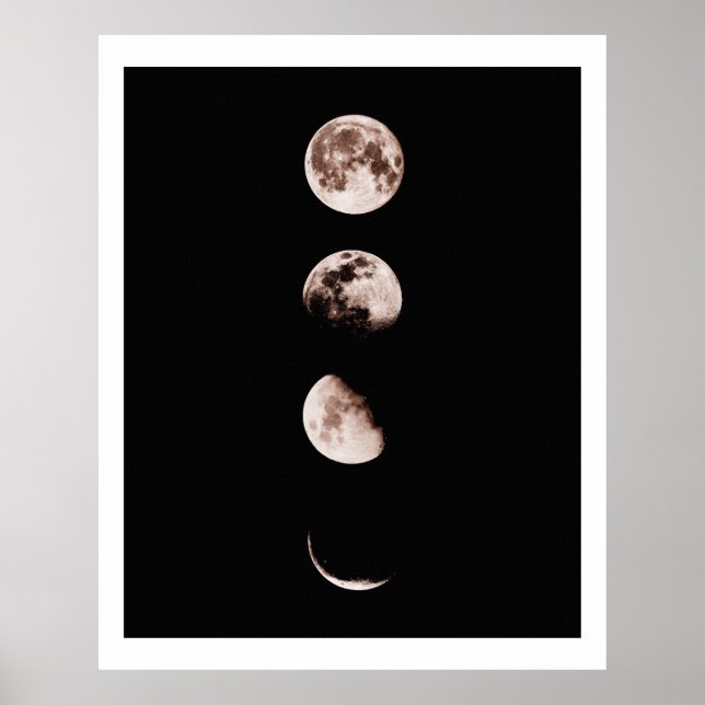 Moon Phases Wall Art - Celestis Wohngestaltung Poster (Vorne)