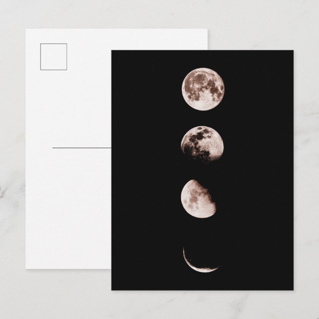 Moon Phases Wall Art - Celestis Wohngestaltung Postkarte (Vorne/Hinten)