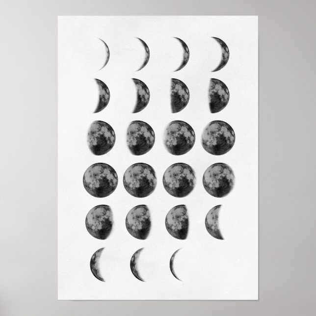 Moon Phones Wall Art Poster (Vorne)