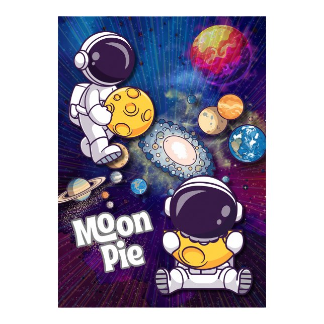 Moon Pie Stärke in dir Astronaut Wandkunst Poster (Moon Pie Strength in you Astronaut Wall art Poster)