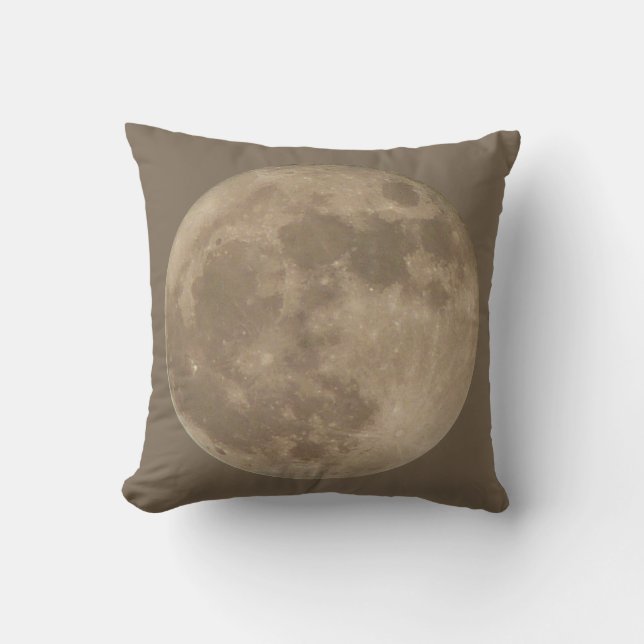 Moon Pillow Full Moon Throw Kissen Personalisiert (Vorderseite)